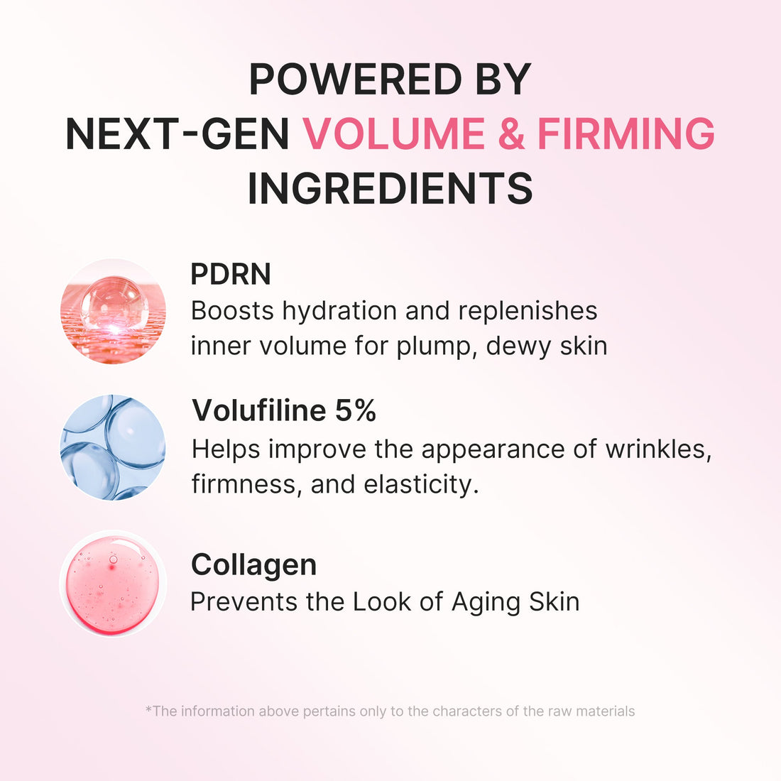 Ingredientes clave: PDRN, Volufiline y colágeno