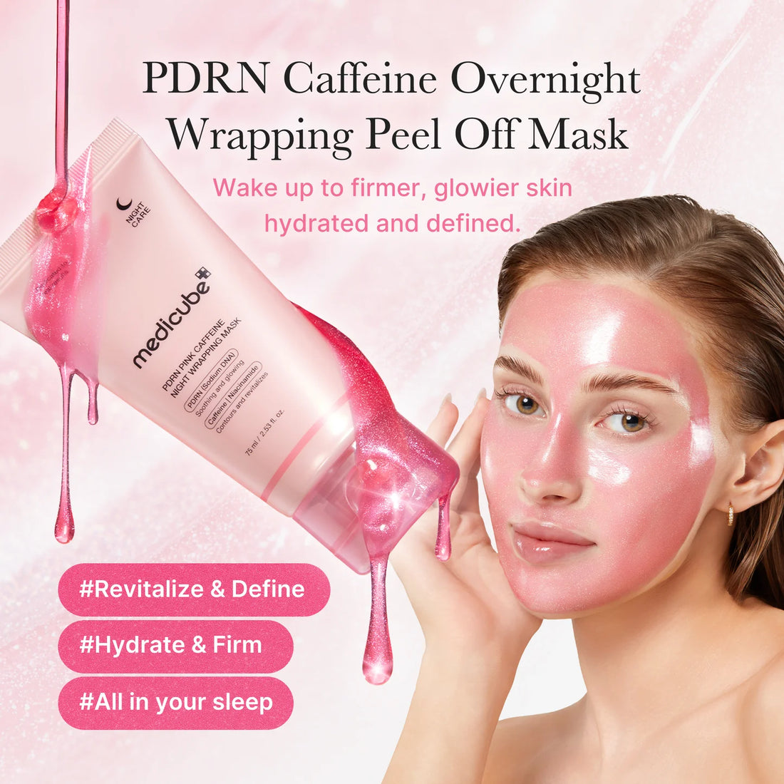 PDRN Pink Caffeine Night Wrapping Mask [75ml]