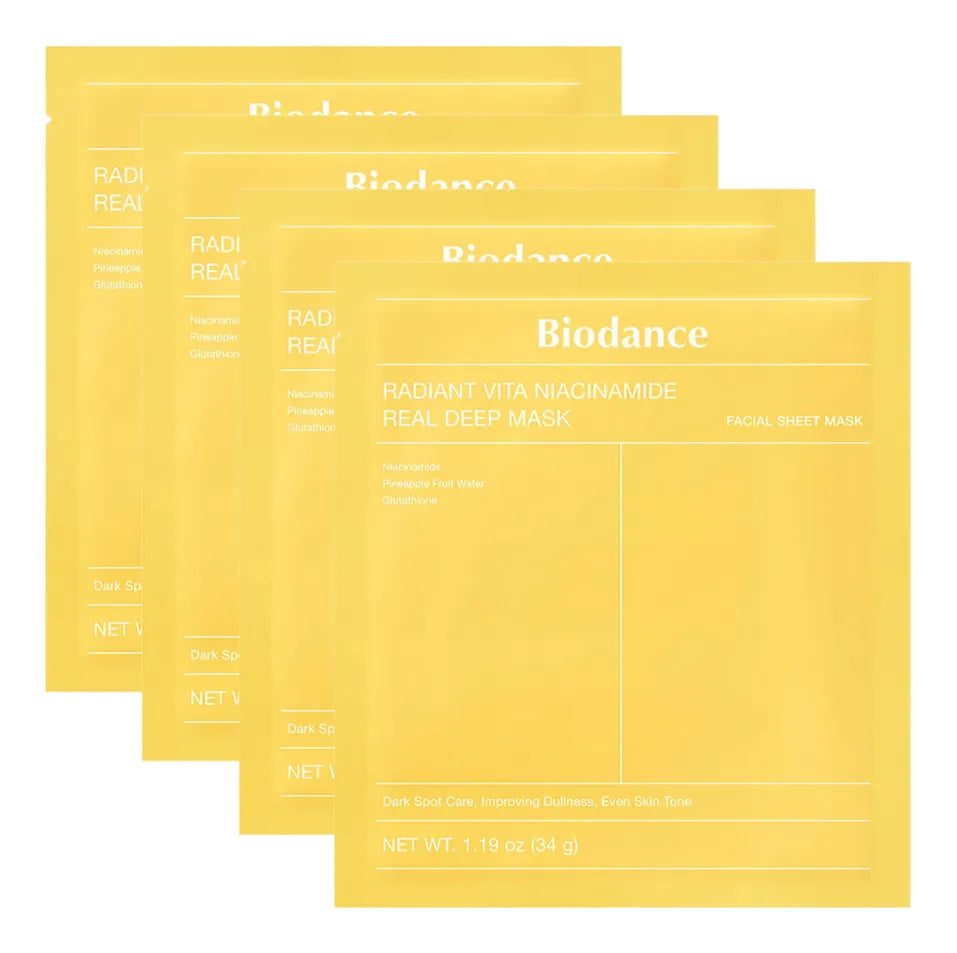 Radiant Vita Niacinamide Real Deep Mask [34g][4pcs]
