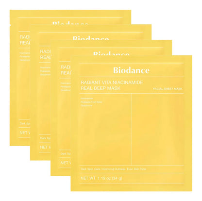 Radiant Vita Niacinamide Real Deep Mask [34g][4pcs]