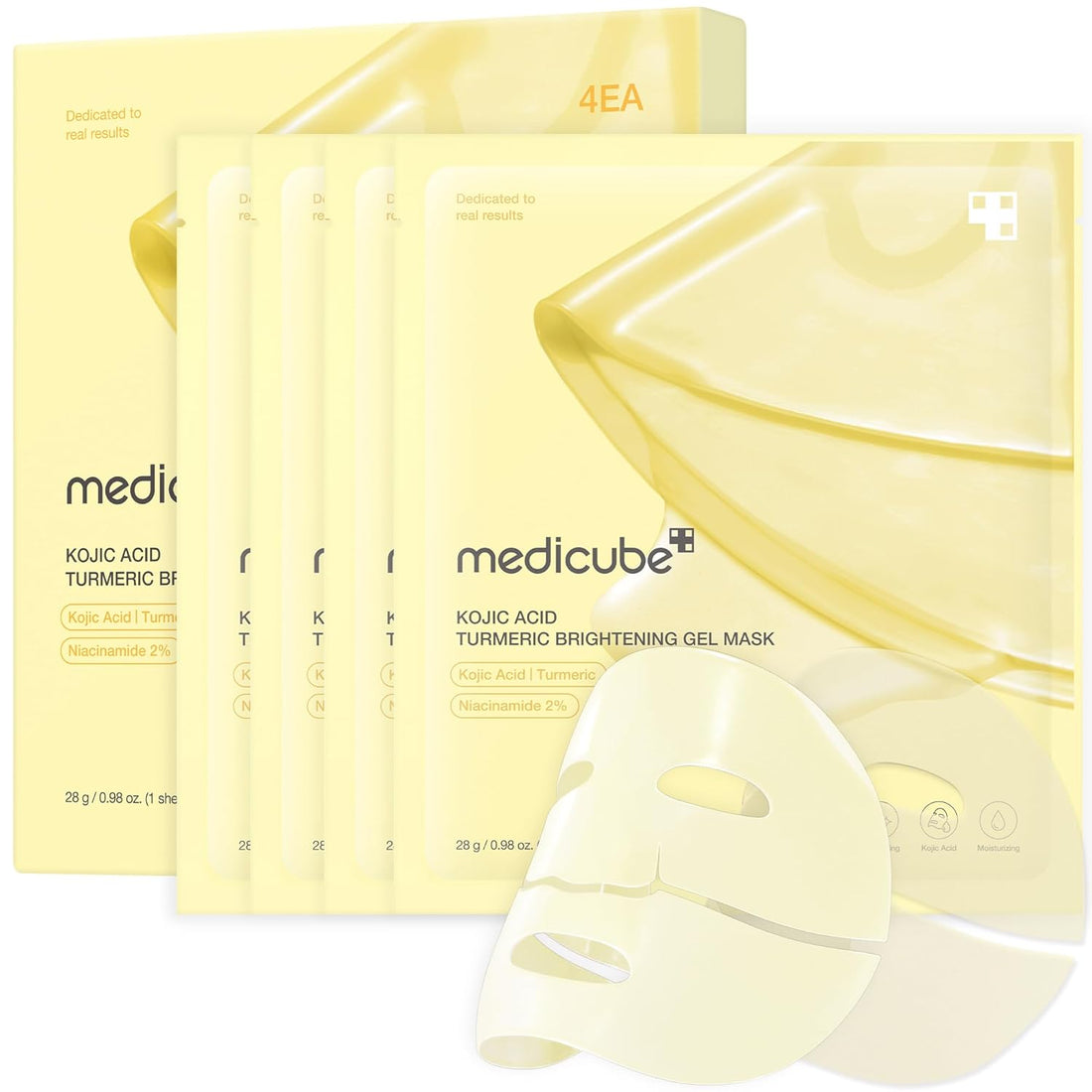 Kojic Acid Turmeric Brightening Gel Mask [28g] [4pcs]