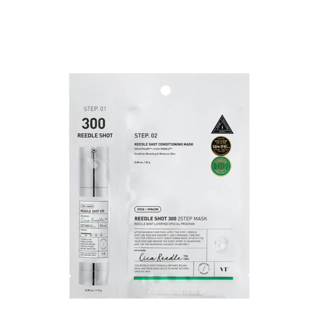 VT Cosmetics - Reedle Shot 300 2-Step Mask - Tratamiento en 2 pasos nivel intermedio
